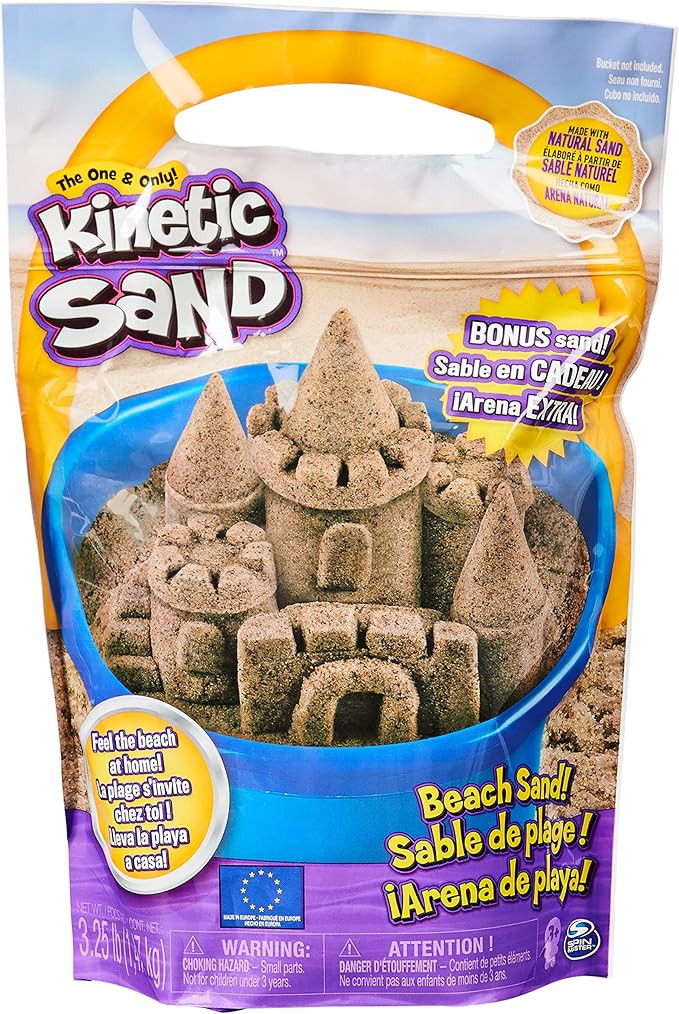Kinetic Sand, The Original Moldable Play Sand, 3.25lbs Beach Sand, Sensory Toys for Kids Ages 3 a... | Amazon (US)