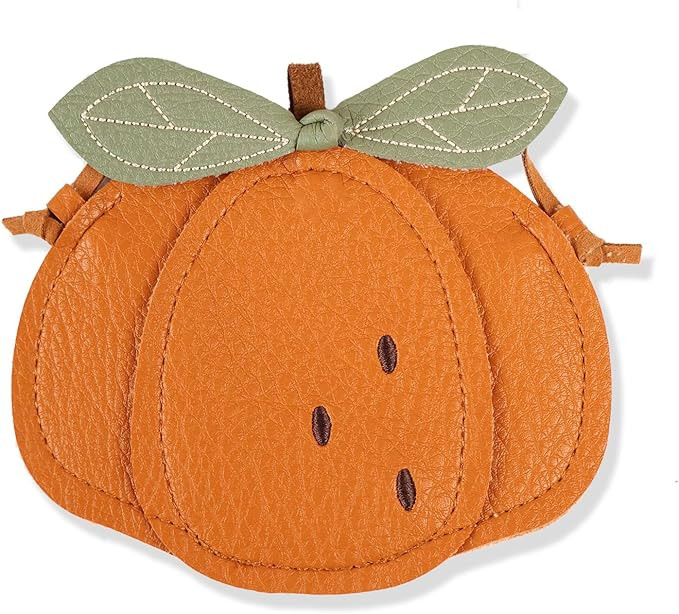 Cute Pumpkin Toddler Purse for Girls，Exquisite Leather Small Purse Crossbady Bag Girls Toddlers... | Amazon (US)