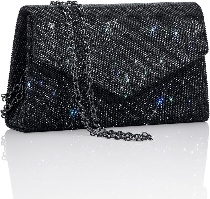GEGELE Women's Sparkly Evening Bags Glitter Rhinestone Clutch Purse for Party Prom Wedding | Amazon (US)