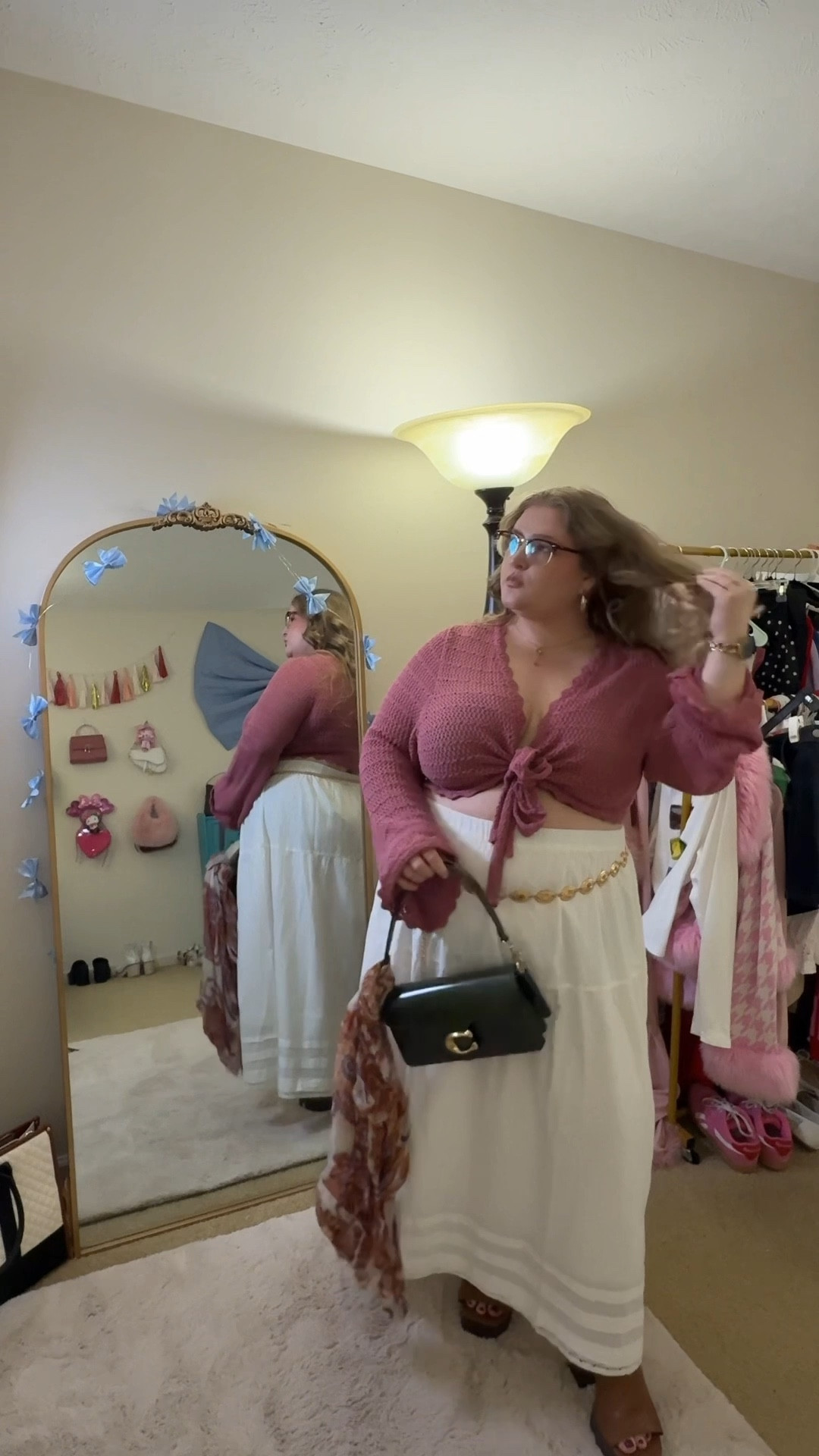 Today’s plus size girlie ootd • plus size outfit ideas • plus size spring outfit ideas • spring outfit idea • I love this white maxi skirt for spring! In a size 16 wearing an XXL

#LTKootd #LTKFestival #LTKPlusSize