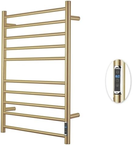 Heated Towel Racks for Bathroom, Wall Mounted Electric Towel Warmer Racks with Timer & Temperatur... | Amazon (US)