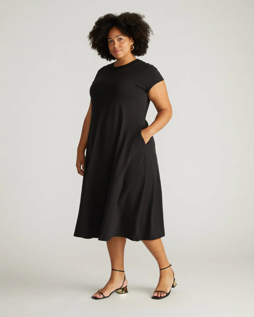 Paola Picnic DressBlack | Universal Standard