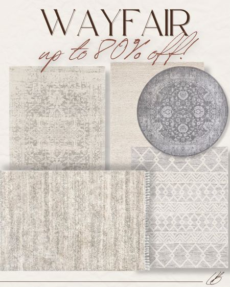 Wayfair rugs up to 80% off! 

#LTKfindsunder100 #LTKhome #LTKsalealert