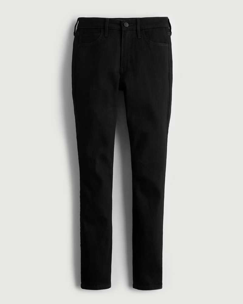 High-Rise Black Super Skinny Jeans | Hollister (US)