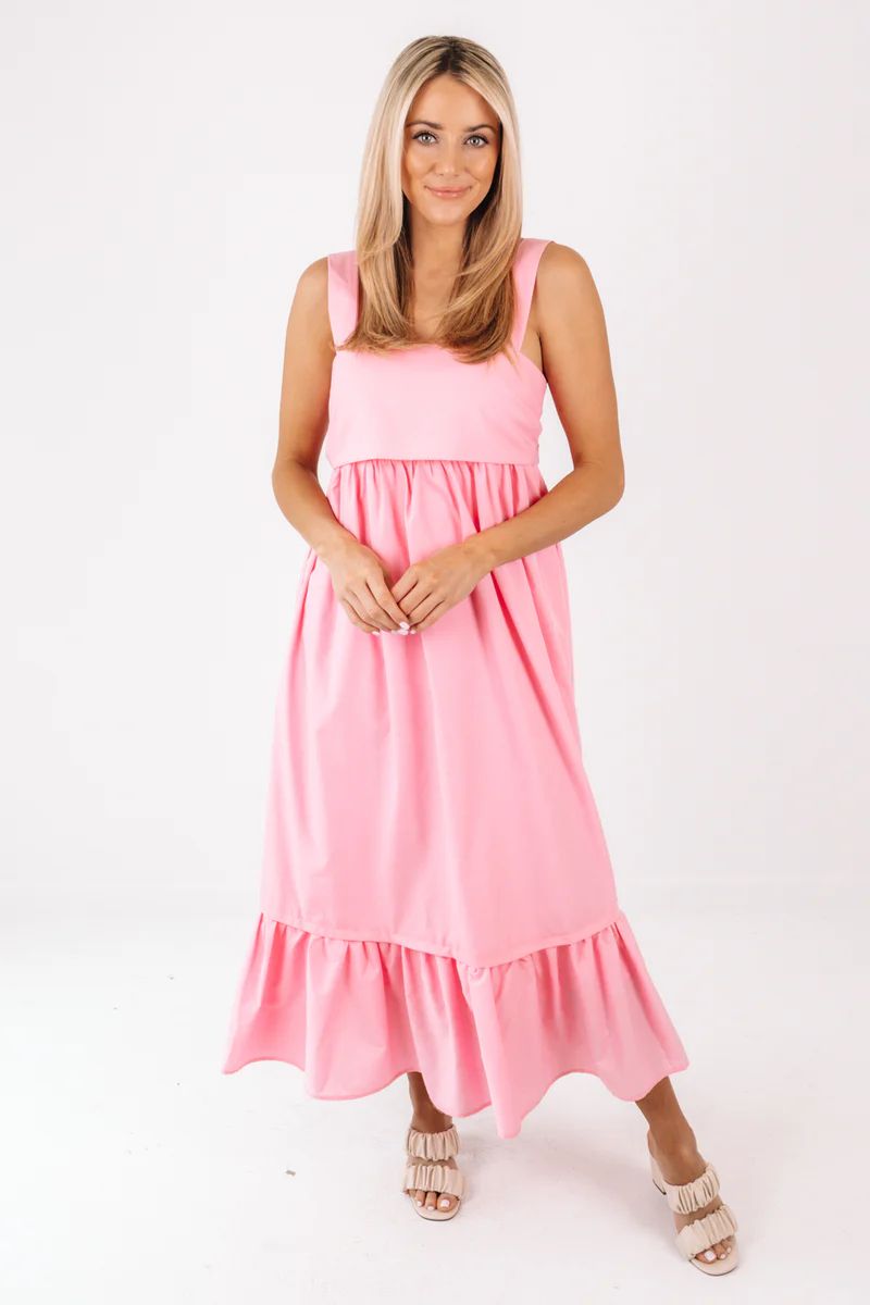 Summer Sensation Midi Dress - Pink | The Impeccable Pig