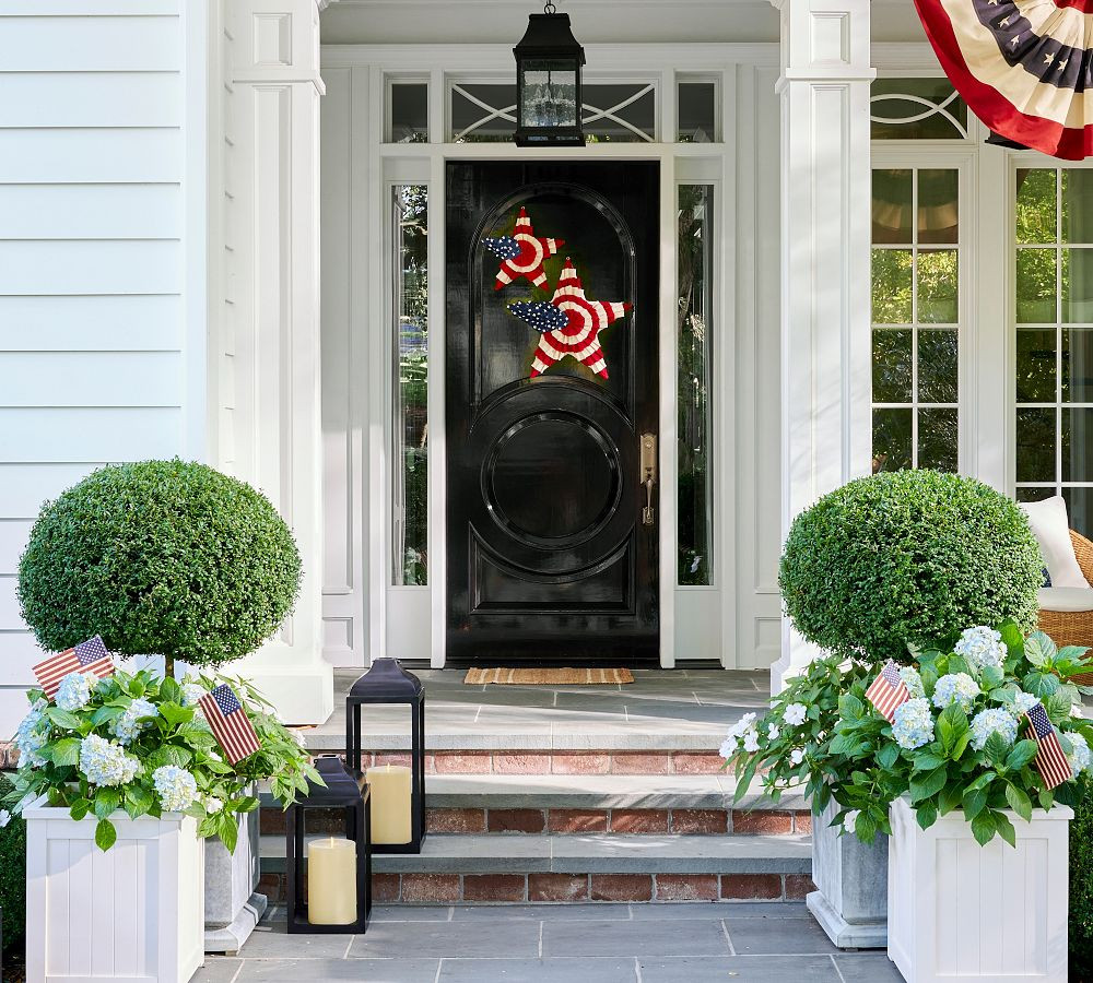 Liberty Outdoor Burlap Star | Pottery Barn (US)