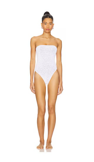 Bond Eye Fane One Piece Swimsuit in White. | Revolve Clothing (Global)