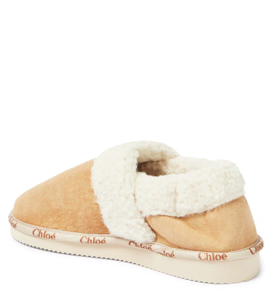 Faux shearling-trimmed suede slippers | Mytheresa (US/CA)