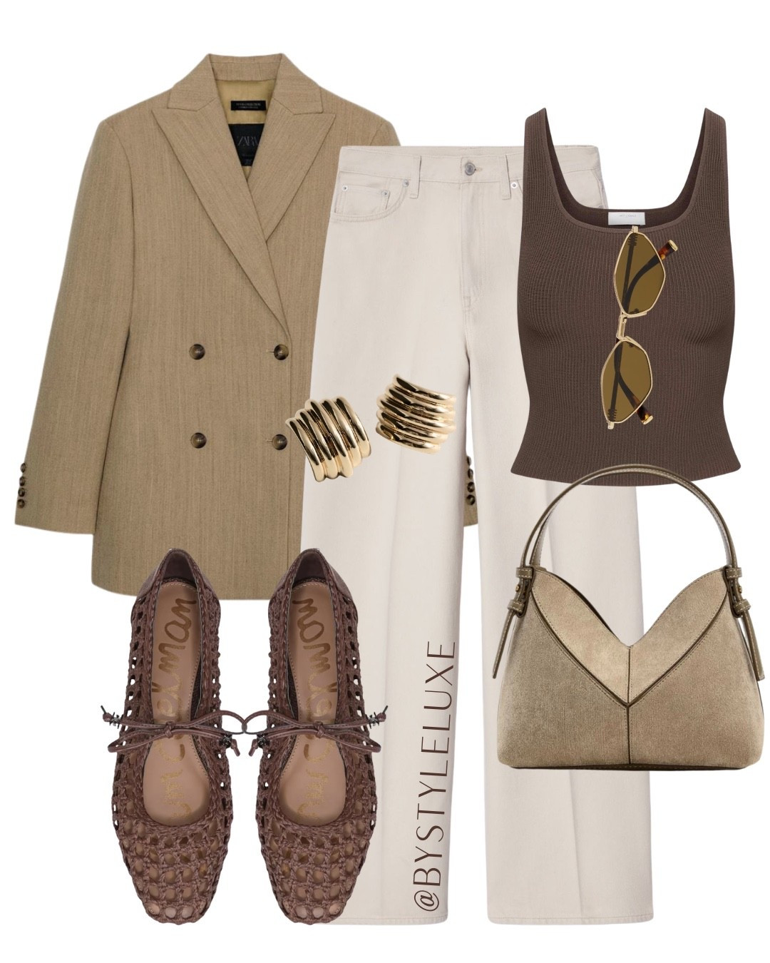 ZARA - A chic @Zara blazer styled with ecru jeans, spring flats and this gorg mini suede bag also from Zara. Perfect lunch date look 

#blazer #jeans #springoutfit 


#LTKjeans #LTKspring #LTKshoes