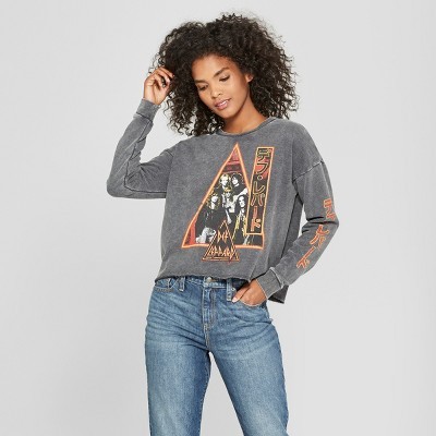 Junk Food Women's Def Leppard Long Sleeve Graphic T-Shirt - Black | Target