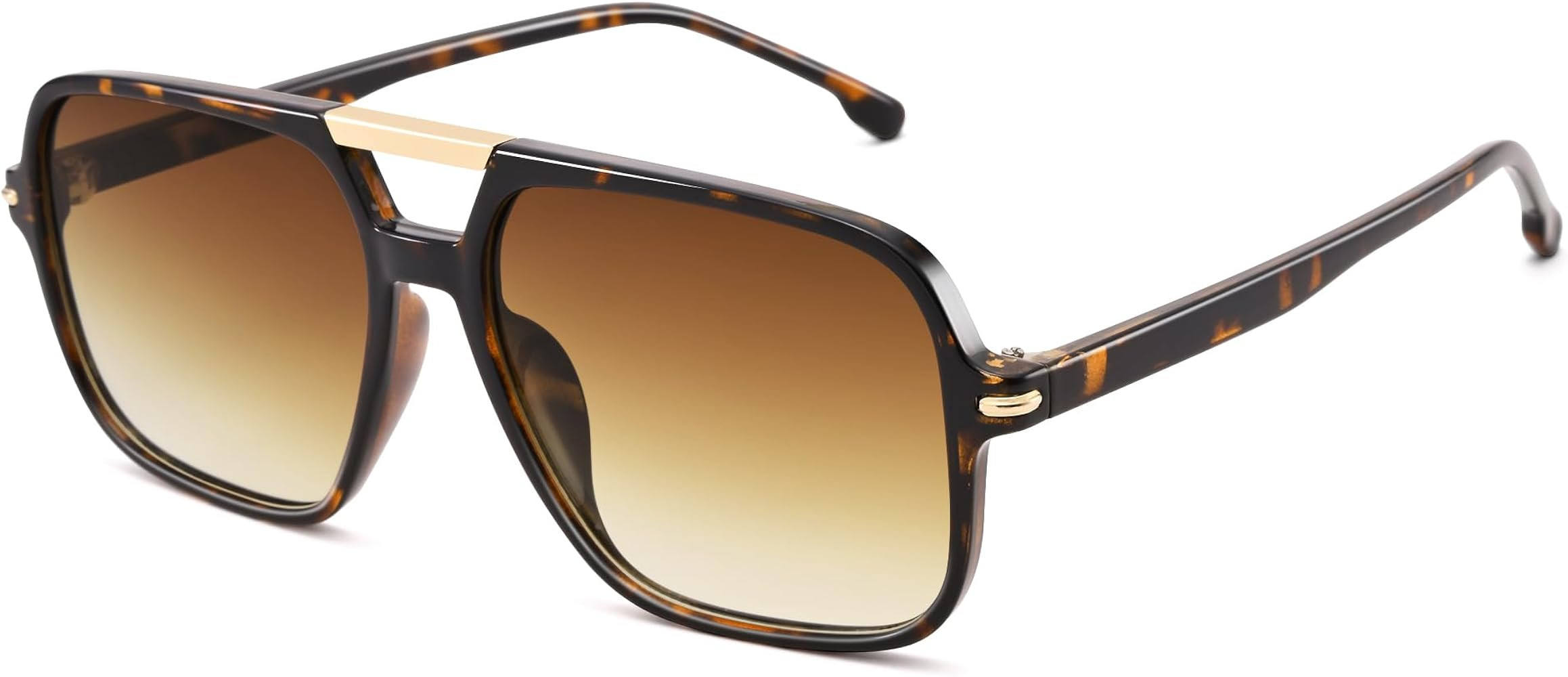 Pro Acme Retro Aviator Sunglasses Women Men, Trendy Square Glasses 70s 80s 90s Vintage Shades Dou... | Amazon (US)