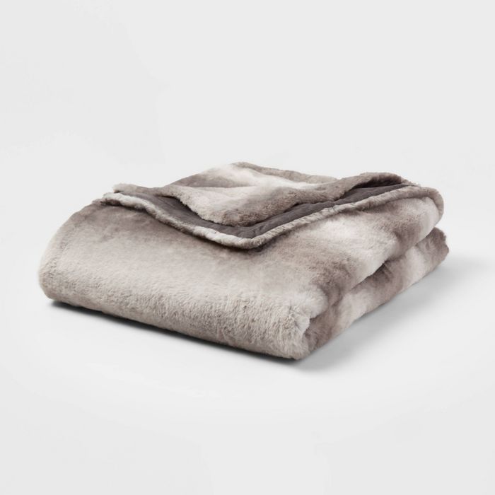 55"x80" Faux Fur Throw Blanket - Threshold™ | Target