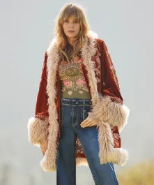 Boho Girl Embroidered Boutique Coat | Joe Browns