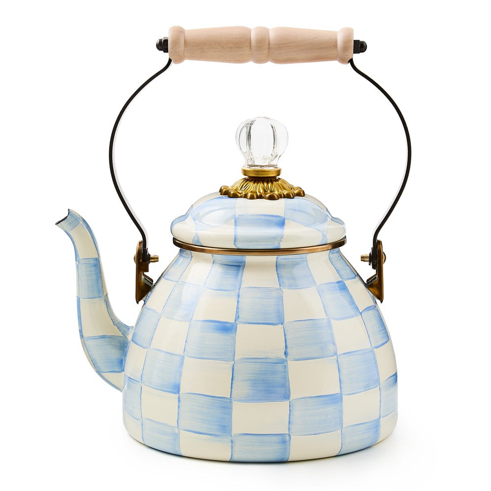 Sky Check 2 Quart Tea Kettle | MacKenzie-Childs