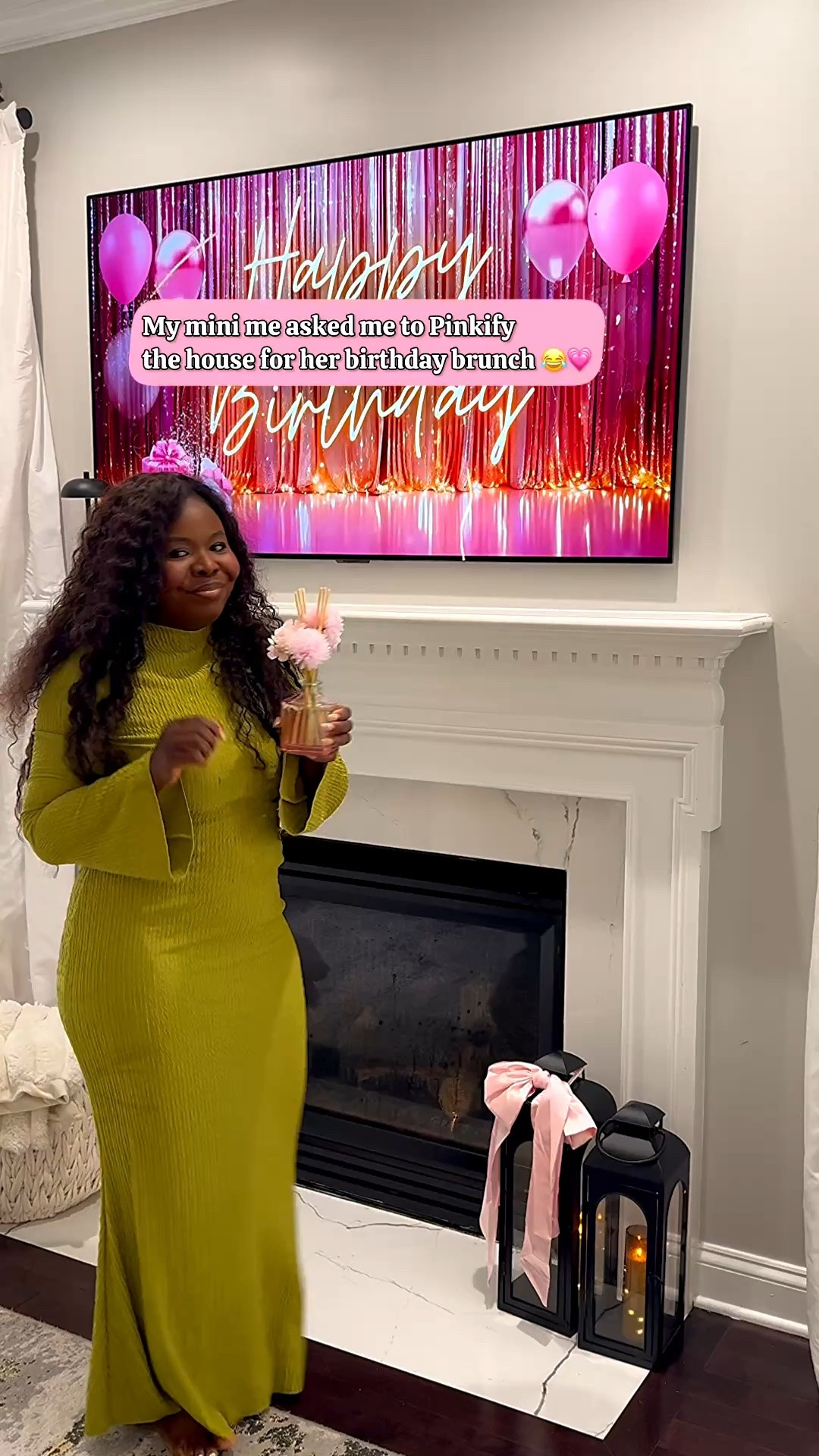 So apparently my daughter decided my blue decor wasn’t going to work for her birthday. 😂

She wanted LOTS of pink and somehow my whole house ended up looking like Barbie’s cousin lived here 😂 Seeing how happy she was made every bit of it worth it 💕

#LTKHome #LTKdayinmylife #LTKmomlife