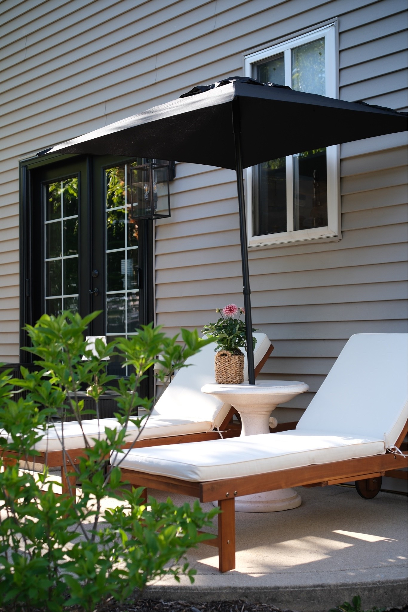 Patio loungers, umbrella and holder

#LTKHome #LTKSeasonal