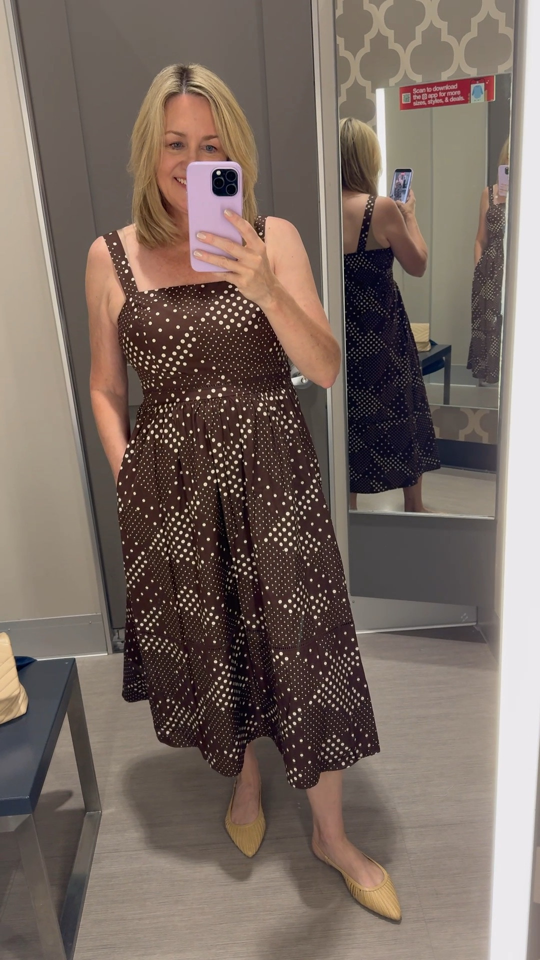 Cute fall transition dress.  Throw on a cardigan for chilly nights

#LTKootd #LTKMidsize #LTKSeasonal