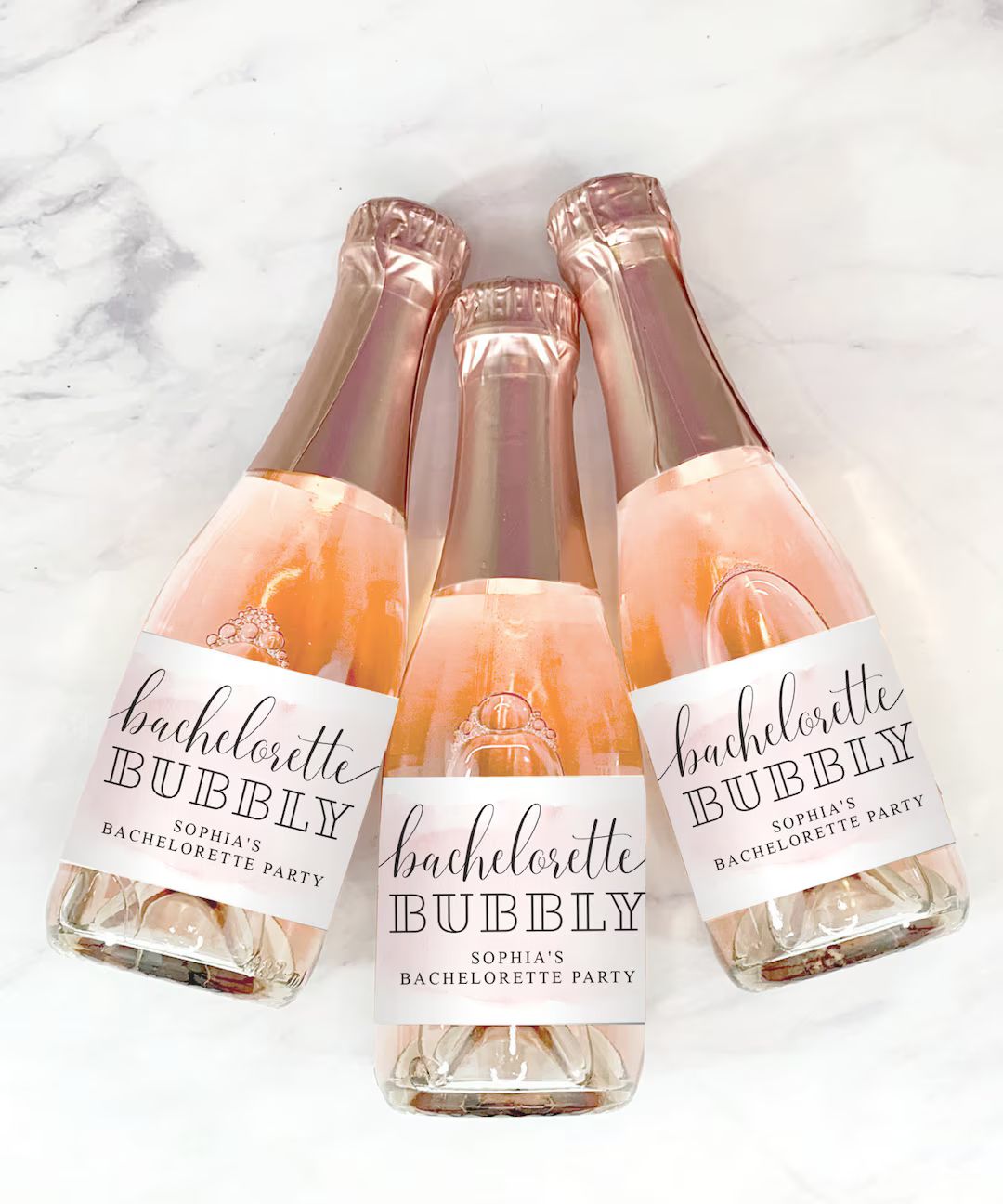 Bachelorette Party Mini Champagne Labels, Printable Editable Champagne Labels, Party Decorations,... | Etsy (US)