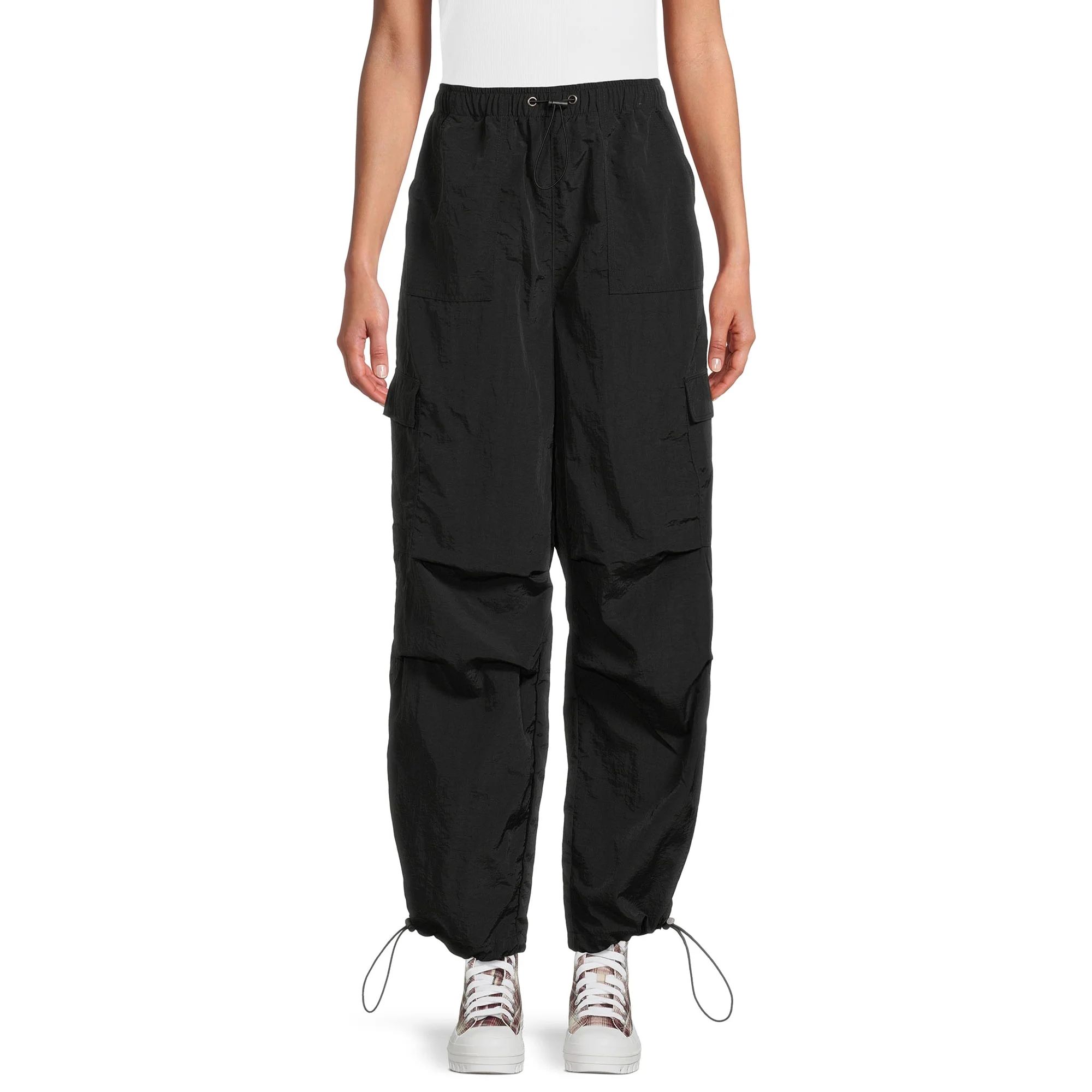 No Boundaries Juniors’ Parachute Pants, Sizes XS-XXXL, 29.5" Inseam - Walmart.com | Walmart (US)