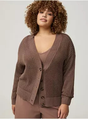 Open Stitch Cardigan Sweater | Torrid (US & Canada)