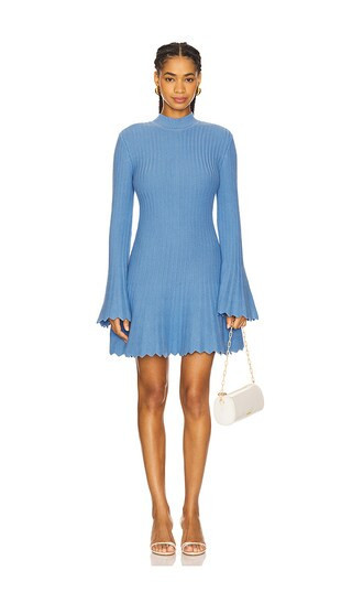 AKNVAS Maja Knit Dress in Blue. - size L | Revolve Clothing (Global)