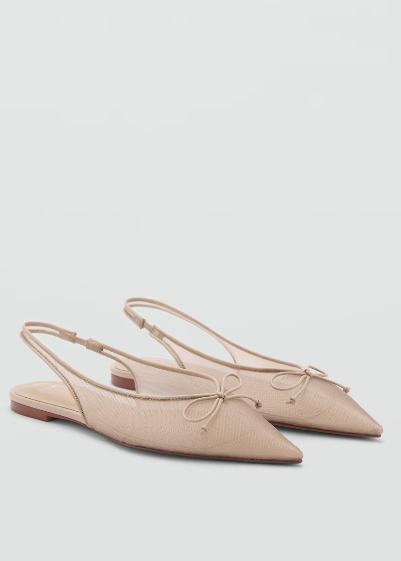 Ballet flats with bow detail - Women | MANGO United Kingdom | MANGO (UK)