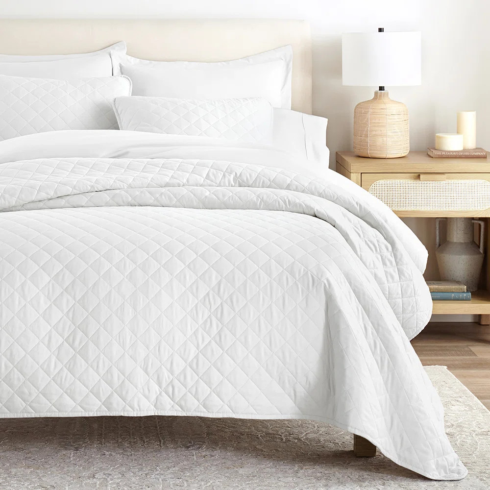 Becky Cameron Diamond Stich Quilt Set | Wayfair North America