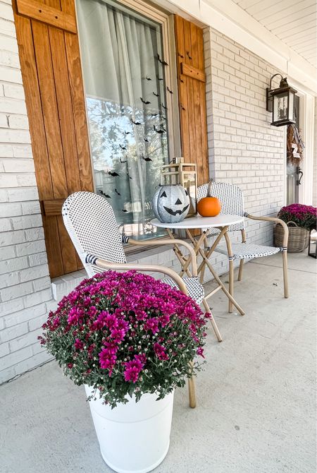 Halloween porch decor. Halloween spooky decor. Cute spooky porch decor. Fall mums and pumpkins 

#LTKSeasonal #LTKunder50 #LTKhome