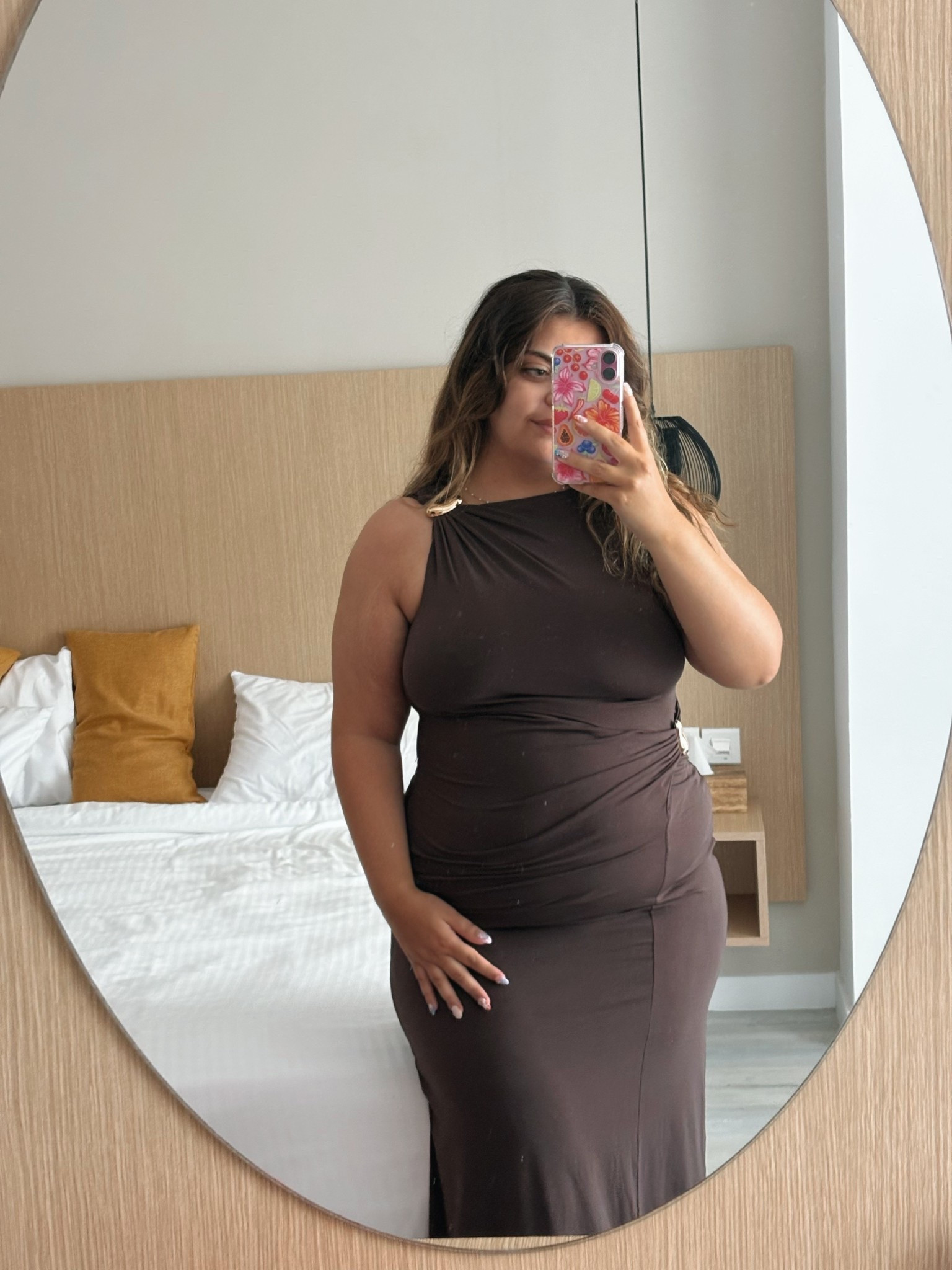 Brown asos dress perfect for holiday! I’m wearing a size down 🫶🤎

Brown dress, body on dress, evening dress, holiday outfits, vacation outfit, holiday evening outfit, evening outfit 

#LTKsummer #LTKmidsize #LTKuk