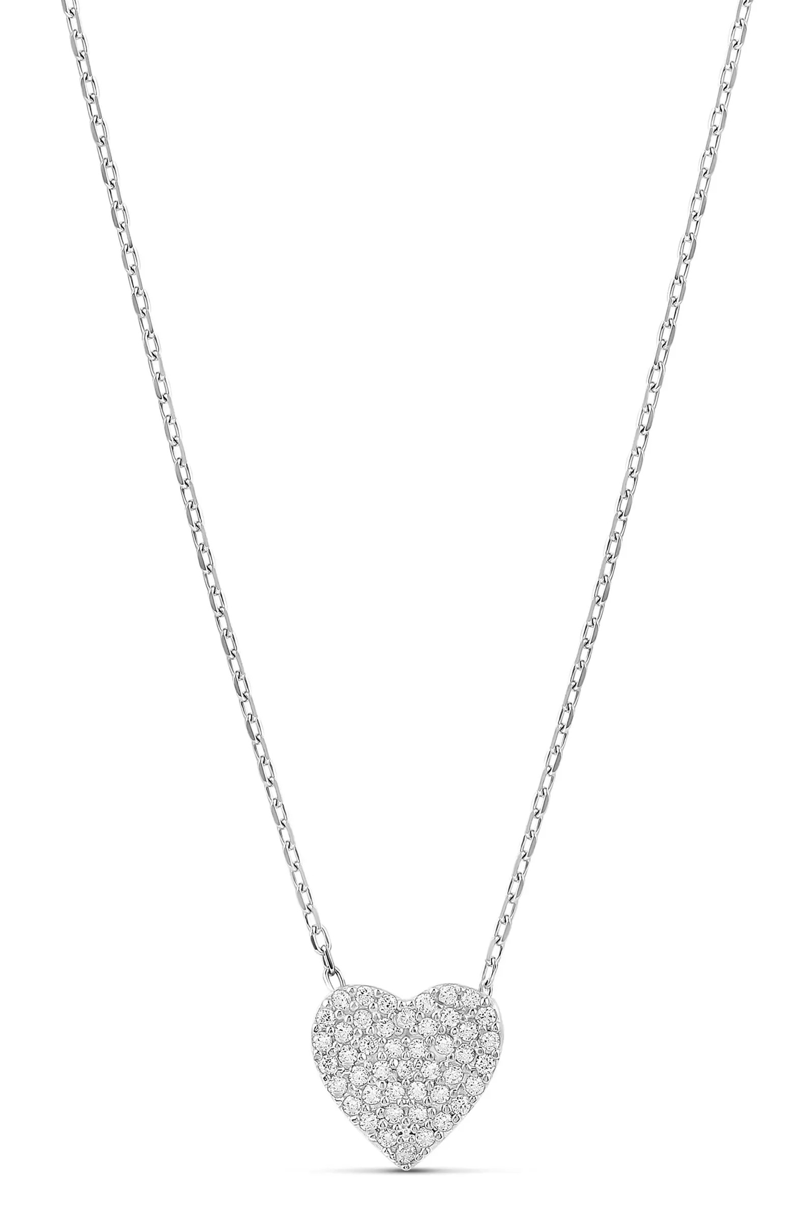 Mini Pavé Heart Pendant Necklace | Nordstrom