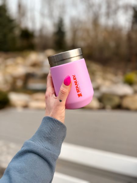 Target Stanley wine tumbler everyday go 
Purple stainless steel cups for backyard and summer fun 