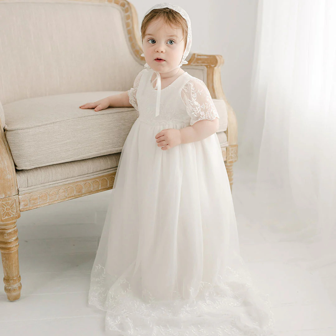 Ella Christening Gown | Baby Beau & Belle