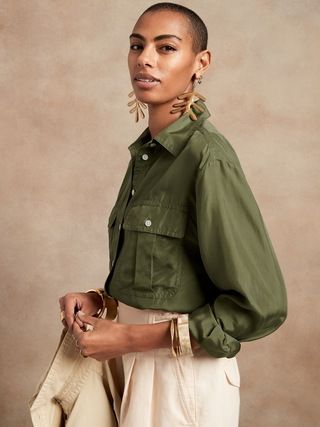 Silk Utility Shirt | Banana Republic (US)