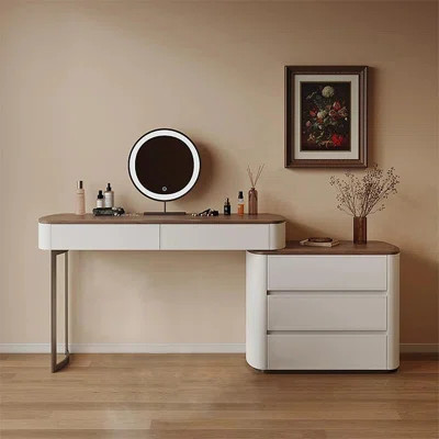 Makeup Vanity with Light mirror,5 drawers | Wayfair North America