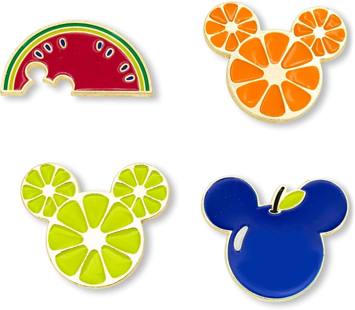 Disney Mickey Mouse Fresh Fruit 4-Piece Enamel Pin Set | Metal Badge Accessories For Backpack, Ha... | Amazon (US)