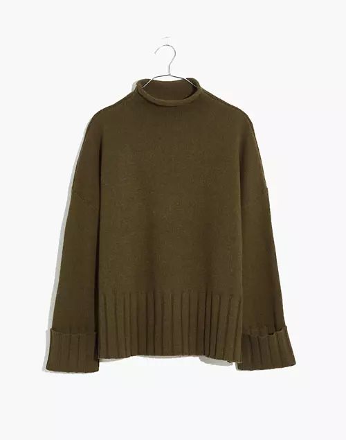 Glenmoor Mockneck Sweater in Cotton-Merino Yarn | Madewell