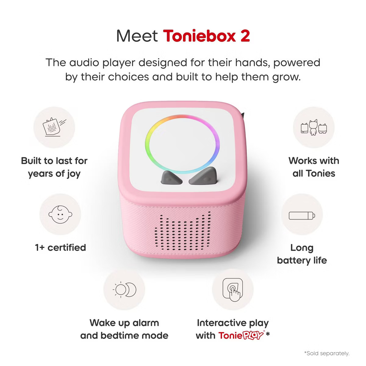 tonies Ms. Rachel Toniebox 2 Starter Set - Cloud Pink | Target