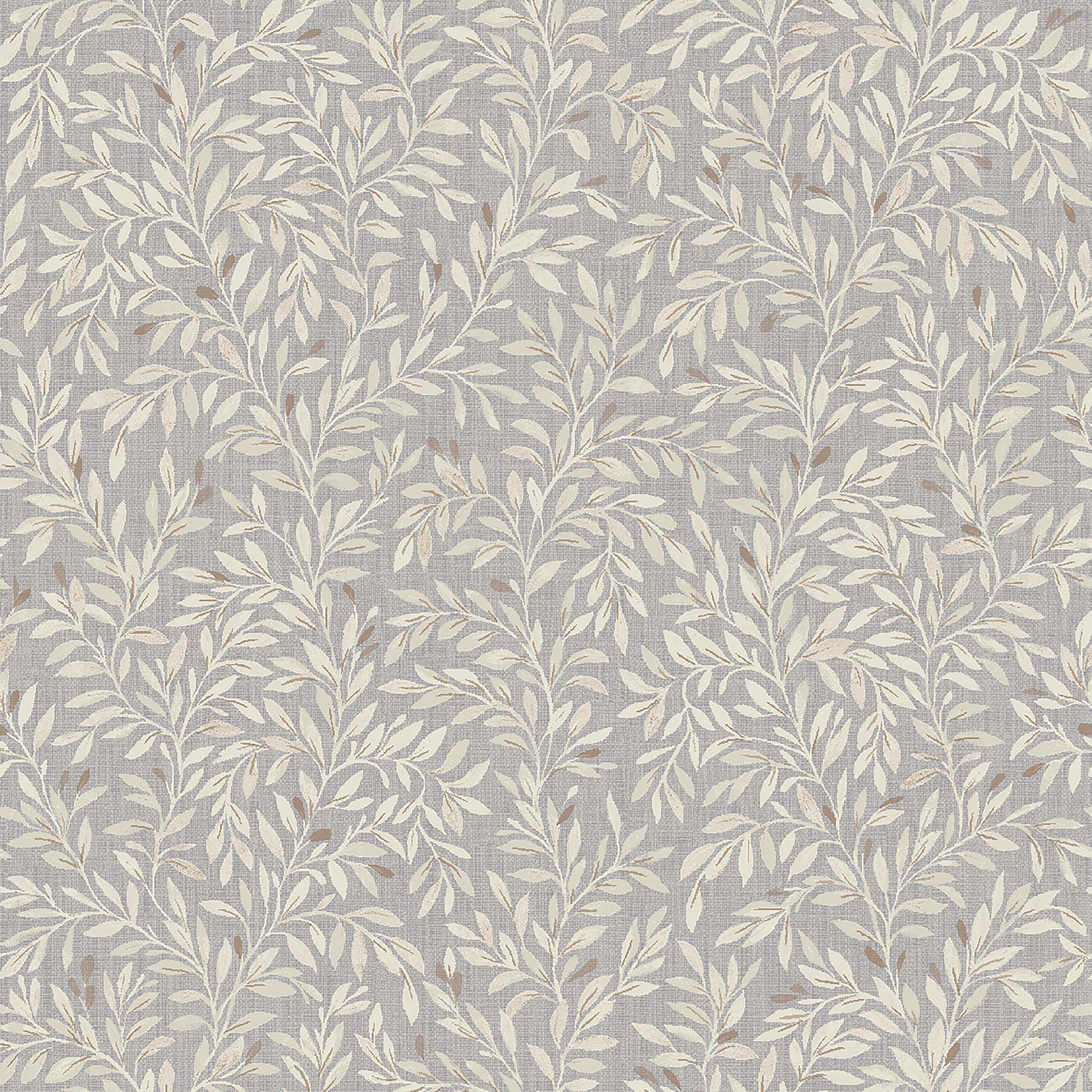 Graham & Brown 11-in Grey Non-woven Ivy/Vines 56-sq ft Unpasted Paste the wall Wallpaper Sample in Gray | 11826394 | Lowe's