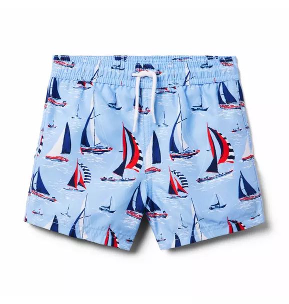 Recycled Sailboat Swim Trunk | Janie and Jack