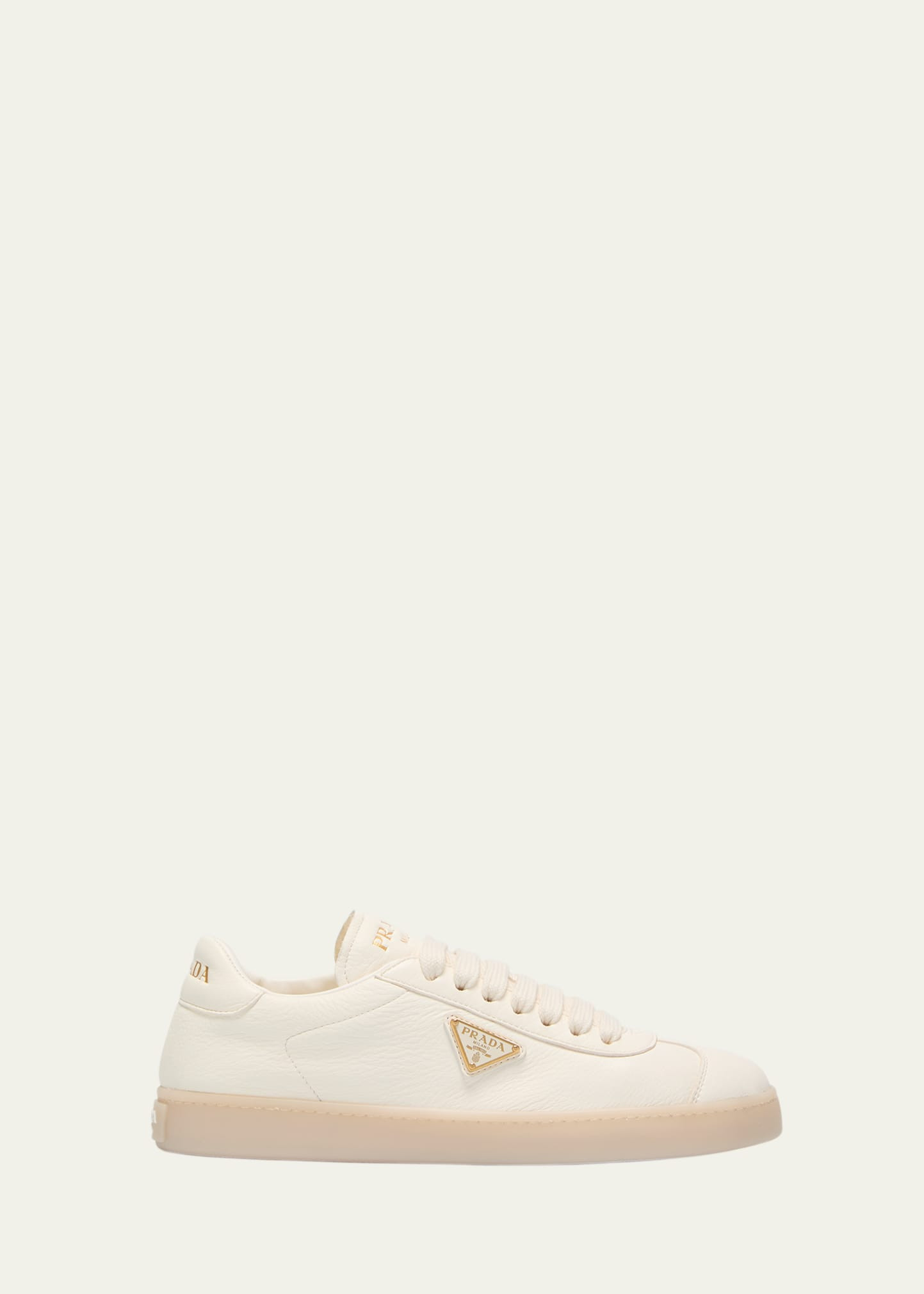 Prada Lane Leather Low-Top Sneakers | Bergdorf Goodman
