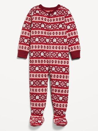 Unisex 2-Way-Zip Pajama One-Piece for Toddler &amp; Baby | Old Navy (US)