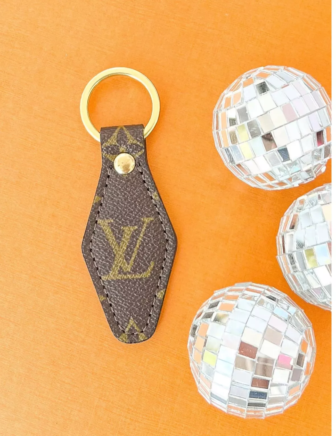 Upcycled Louis Vuitton Mickey Keychain