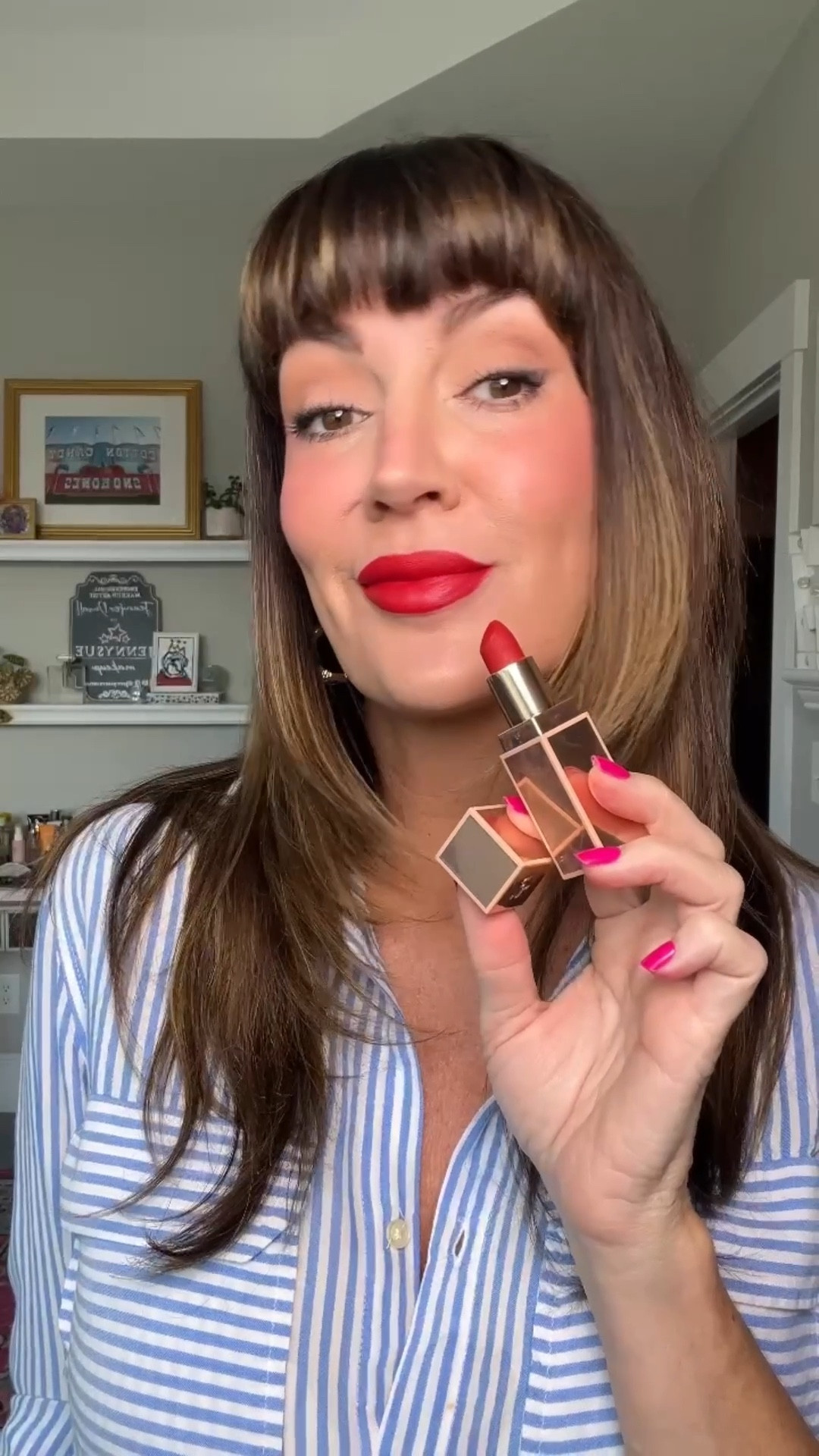 💋You can’t beat a bold beautiful red lip. // wearing “that’s why she’s late.” // linking a few other longwear red formulas I like 

#LTKFindsUnder50 #LTKOver40 #LTKBeauty