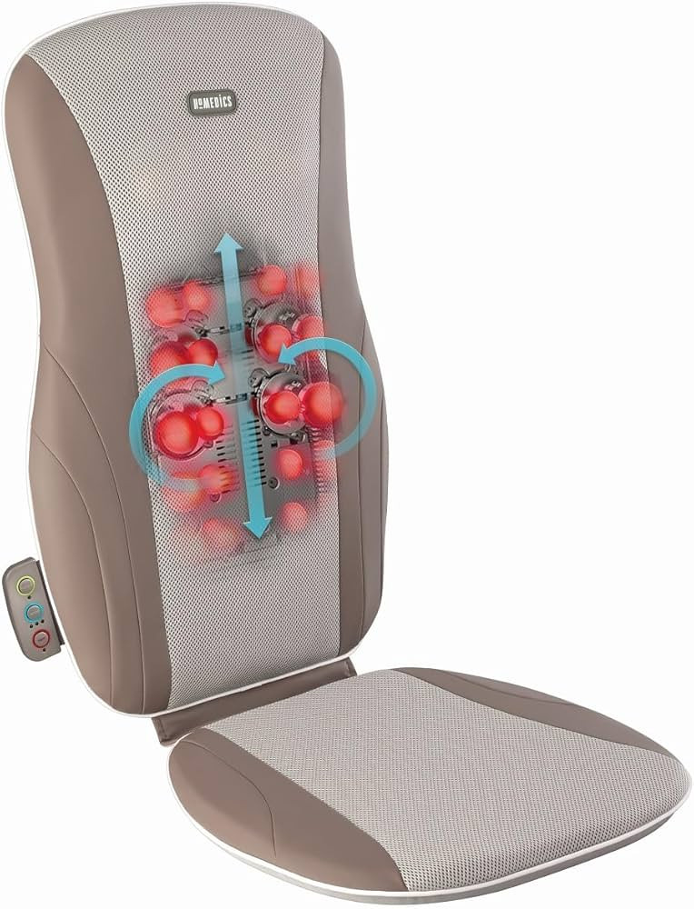 Homedics Shiatsu Massage Cushion with Heat for Full, Upper, and Lower Back, Deep Kneading Massage... | Amazon (US)