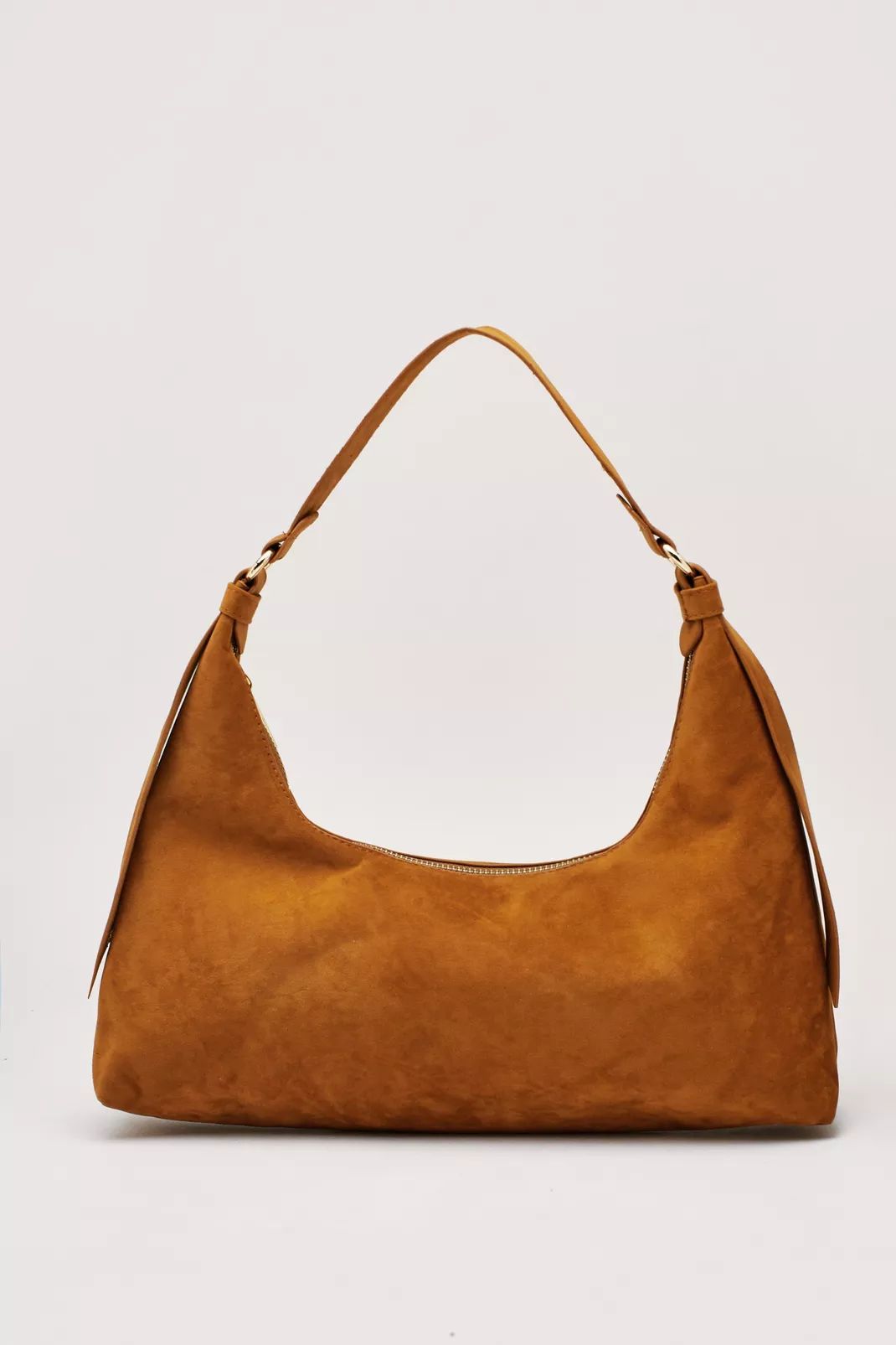 Faux Suede Slouchy Shoulder Bag | Nasty Gal (US)