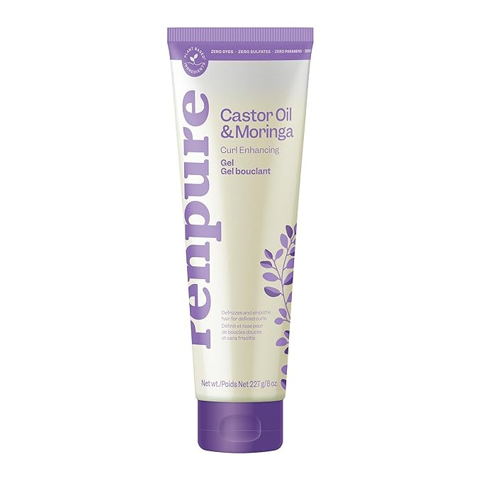 Renpure Castor Oil & Moringa Curl Gel - Curl Enhancing Gel - For Smooth, Defined & Frizz-Free Cur... | Amazon (US)