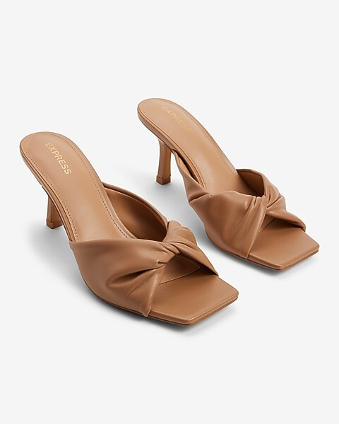 Twist Strap Mule Sandals | Express