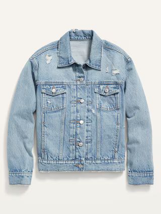 Distressed Classic Jean Jacket for Women | Gap (US)