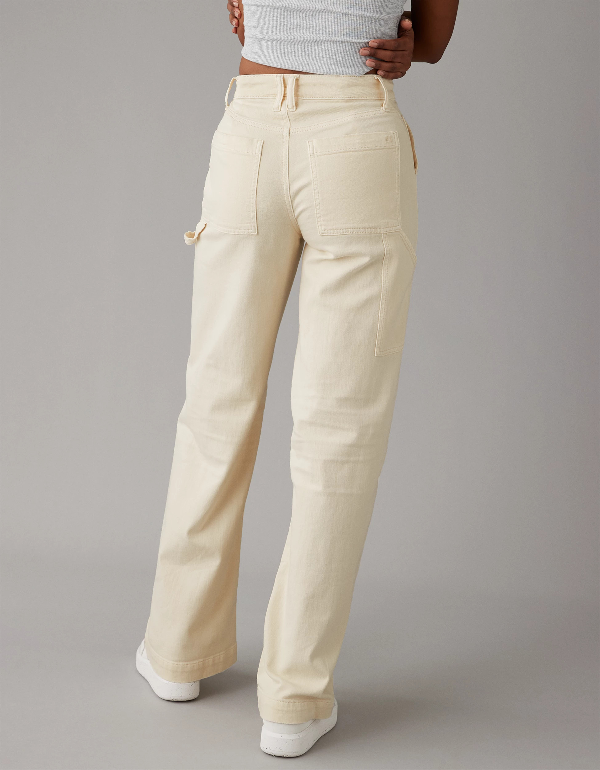AE Dreamy Drape Woven Super High-Waisted Baggy Wide-Leg Pant | American Eagle Outfitters (US & CA)