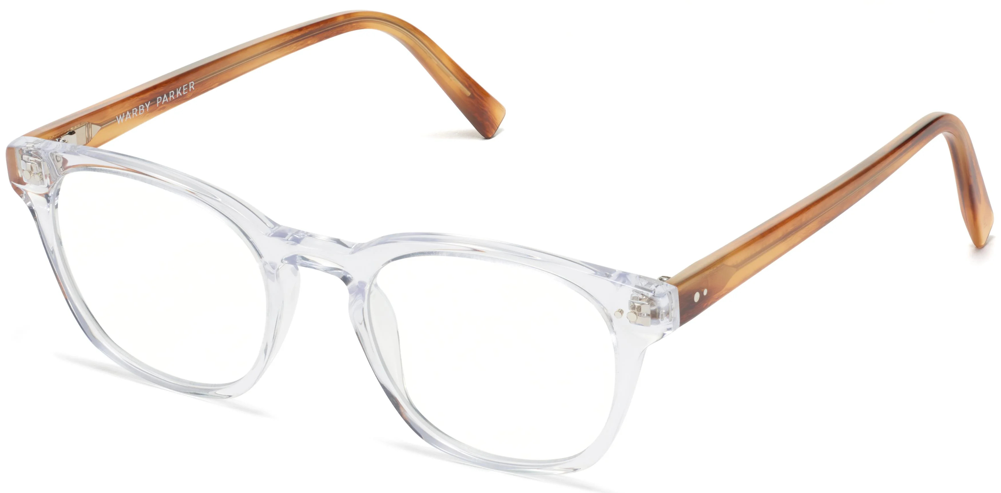 Felix Eyeglasses in Crystal with English Oak | Warby Parker | Warby Parker (US)